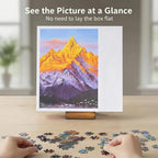 Jigsaw Puzzle Box Lid Stand, Puzzle Lid Holder Display, 4 x 2 inch Puzzle - Image 2