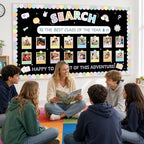 Photo Display Bulletin Board Kit Welcome Back to School Search Pastel Rainbow - Image 5
