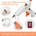 Sealing Wax Sticks 12P with Glue Gun, Luxiv 5.4" Sealing Waxs Stick 10MM Fire - Image 4