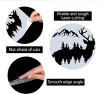 GORGECRAFT Sika Deer Stencil Template 11.8x11.8 Inch Elk Plastic Drawing Sign - Image 3
