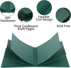 10x10 Inch DIY Scrapbook Photo Album, Hardcover Kraft Paper Acid-Free, 20 Sheets - Image 5