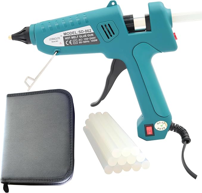 Hot Glue Gun and Sticks Set 100W, Full Size, Anti Scalding Design | Faux - Image 9