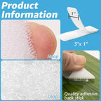 Art3d 48 Sets Hook and Loop Tape Sticky Back, 3 in. x 1 in. Double-Sided - Image 2