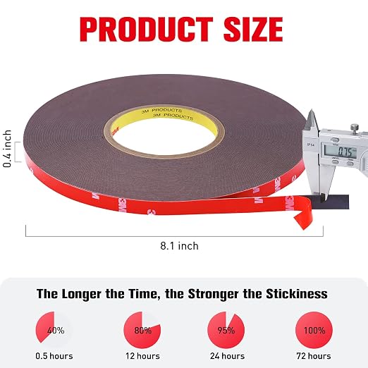 HitLights Double Sided Tape Heavy Duty, Waterproof Strong Mounting Adhesive Tape - Image 6