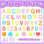 664 PCS Foam Letter Stickers, Foam Alphabet Number Shape Stickers, Self - Image 2