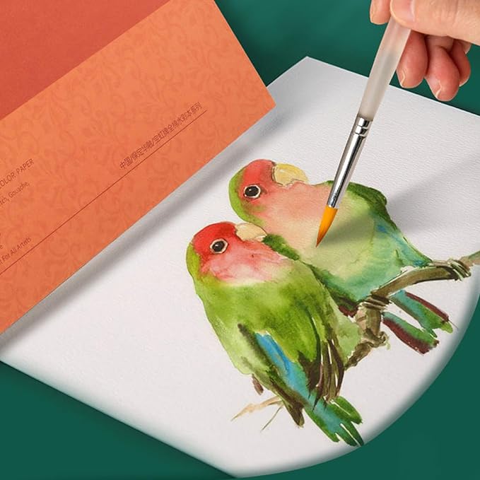 MEEDEN 8.3×12" Cotton Watercolor Paper Block, Smooth Surface Watercolor Paper - Image 6