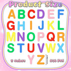 656 Pcs Foam Letter Stickers, Self-Adhesive EVA Alphabet Stickers Small 1 Inch - Image 2