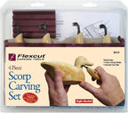 Flexcut Wood Carving Tools | Right-Handed Scorp Set of 4 | Razor-Sharp 1095 - Image 2