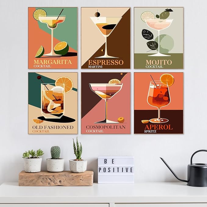 EIBEILI Diamond Art Kits for Adults-6P Wine Cocktail Diamond Painting Kits | - Image 3