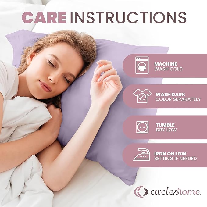 CirclesHome Pillow Protectors 4 Pack Standard Zippered - Image 8
