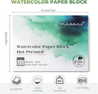Fuumuui Watercolor Paper Block 9x12 Inch, Smooth Surface 100% Cotton Watercolor - Image 6