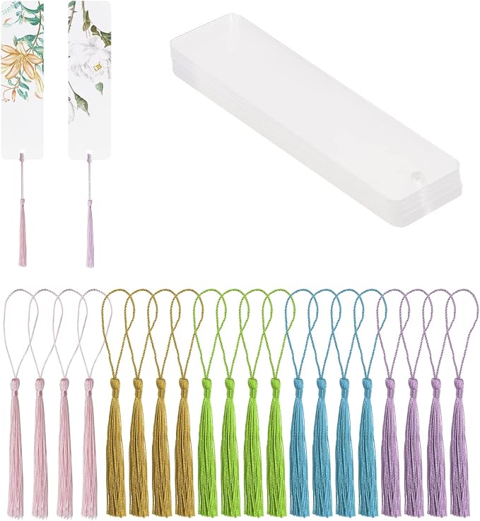 Blank Clear Bookmakrs Penta Angel 20Pcs Plastic Craft Transparent Acrylic by PENTA+ANGEL