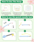 FIVEIZERO Punch Needle Kit for Beginners, Highland Cattle Punch Embroidery Kit - Image 3