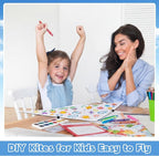 Syhood 60 Pcs DIY Kite Bulk Blank Kite Making Kit - Image 5
