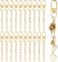 20pcs Gold Keychain Making Kit, Key Ring Swivel Snap Hook Chains, Extender by Unknown