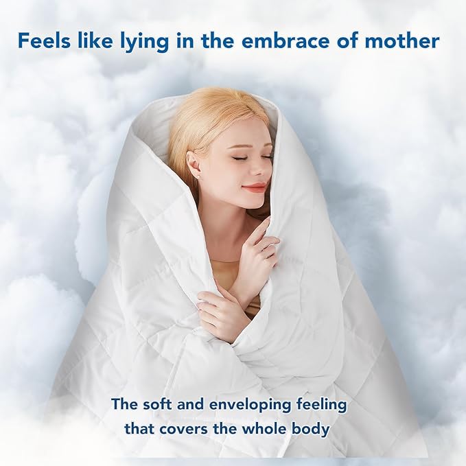 Topcee Weighted Blanket for Adults Queen Size Soft Cooling Heavy Blanket - Image 4