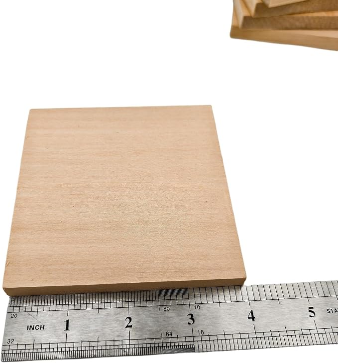 5PCS Unfinished Basswood Blocks - Image 3