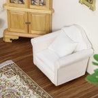 Dollhouse Couch with Pillow 1 12 Scale Miniature Sofa Arm Chair Living Room - Image 5