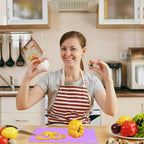 ZVP Flexible Plastic Cutting Board Set of 5 Gradient Color, Colorful Chopping - Image 6