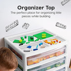 IRIS USA Fits 12" x 12" Paper, 3-Tier Desk Top Storage Unit - Image 4