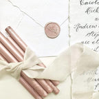 UNIQOOO Metallic Champagne Rose Glue Gun Sealing Wax Sticks - Image 3