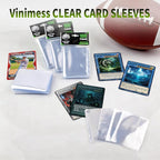 1200 Counts Card Sleeves for Trading Cards, Soft Penny Sleeves Clear Baseball - Image 6