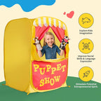 Alvantor® Pop Up Puppet Show Theater & Lemonade Stand, Pretend Playhouse Kids - Image 7