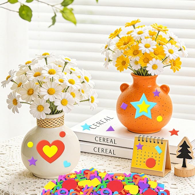 744Pcs Foam Stickers, 8Colors Foam Shape Letter Stickers - Image 7