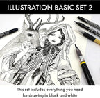Kuretake Zig Inktober pen set, for Illustration, Manga Drawing, Lettering and - Image 7