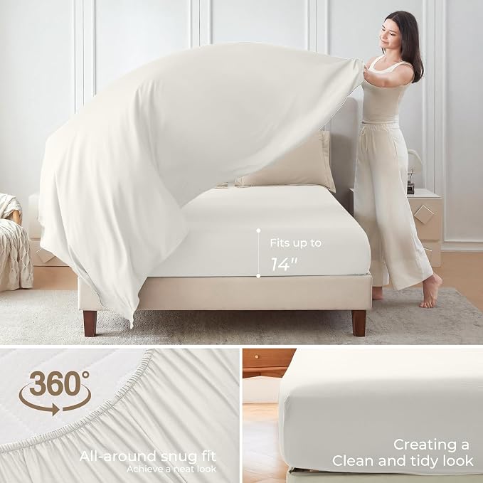 Sasttie Queen Comforter Set, 7 Pieces Reversible Bed in a Bag Queen, Complete - Image 4