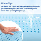 CushZone Memory Foam Pillows for Sleeping, Bed Pillow - Image 3