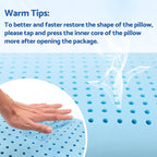 CushZone Memory Foam Pillows for Sleeping, Bed Pillow - Image 5