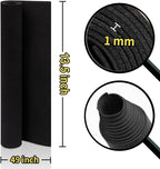 2-Pack Black Eva Foam Cosplay Sheets roll, Premium eva Craft Foam 1mm Thick - Image 2