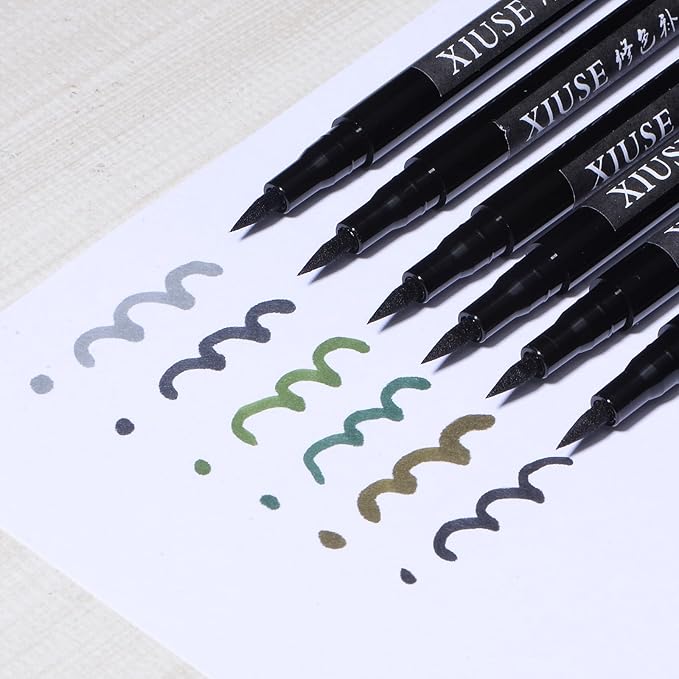 HARFINGTON Fabric Markers Permanent Dye Paint Textile Marker Pens Fine Tip - Image 5