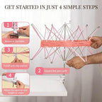 SPEENSUN Yarn Swift, Adjustable Angle/Height Yarn Umbrella Turn Loose Yarn into - Image 4