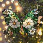 Daisy Fresh Butterfly Acrylic Suncatcher Stained Glass Effect Window Car - Image 6
