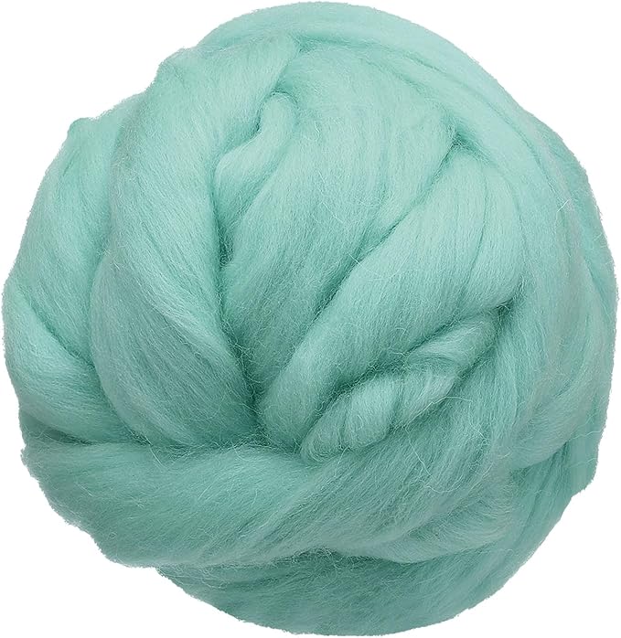 uxcell 3.53oz Wool Roving Yarn, Needle Felting Wool Fiber DIY Craft Needle Wet by uxcell