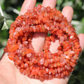 400Pcs 5-8mm Natural South Red Agate Chip Stone Beads | Pre-Drilled Irregular by DQJRJTJewelryMakingCraftsSupplies