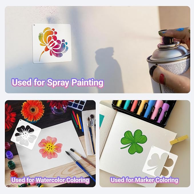 Flower Stencils for Painting - Image 4