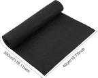 BENECREAT 10FT 15.75 Inch Wide Black Felt Roll Craft Felt Nonwoven Fabric - Image 2