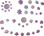 500g/1.1lb Ceramic Mosaic Tiles Mixed Shapes of Flowers, Mushrooms - Image 8