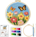JOZYSH DIY Punch Needle Kits for Beginners Cute Cartoon Butterflies - Image 2