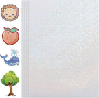 36 Sheets Holographic Laminate Sheets Clear Self Adhesive Sticker Paper by CosrkHolographicLaminateSheets