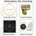 Nuberlic Moth Embroidery Kits for Beginners - Image 7