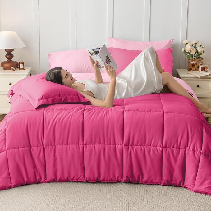 JOLLYVOGUE Queen Comforter Set, Ultra-Soft Bed in a Bag Queen Size 7 Pieces - Image 6