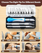 SakerNeo 35PCS Wood Carving Kit Whittling Knife Set - Image 3