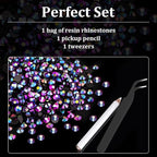 4000pcs 4mm Resin Rhinestones Bulk, Purplish Black AB Flatback Round Jelly - Image 4