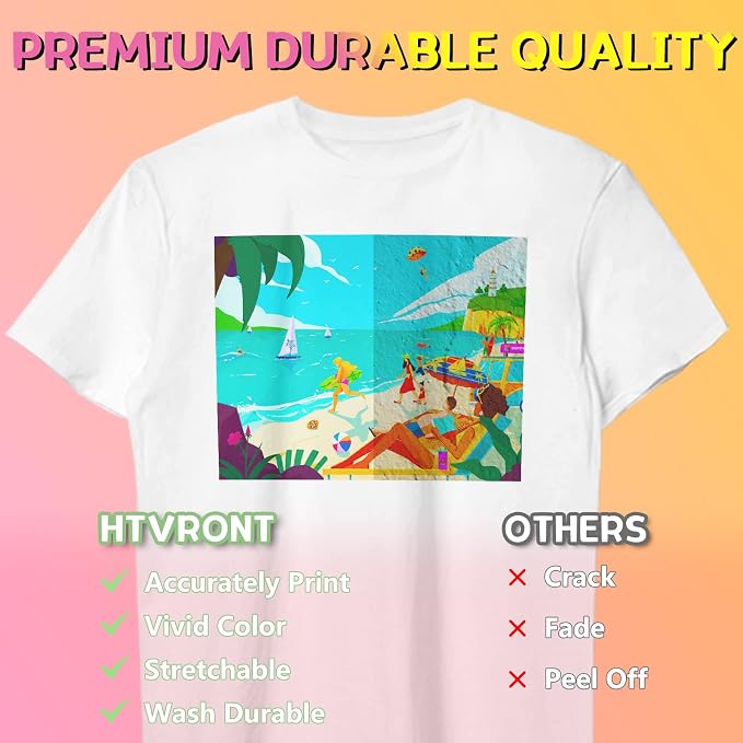 HTVRONT Heat Transfer Paper for Light T Shirts - Image 3
