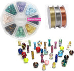 Set of 8 Wire Wrapped Little Tree of Lifes DIY Making Kit. Box of 8 Color - Image 3