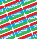 Personalized Name Labels for Kids – 60 Waterproof Peel-and-Stick Labels for by GILBIN